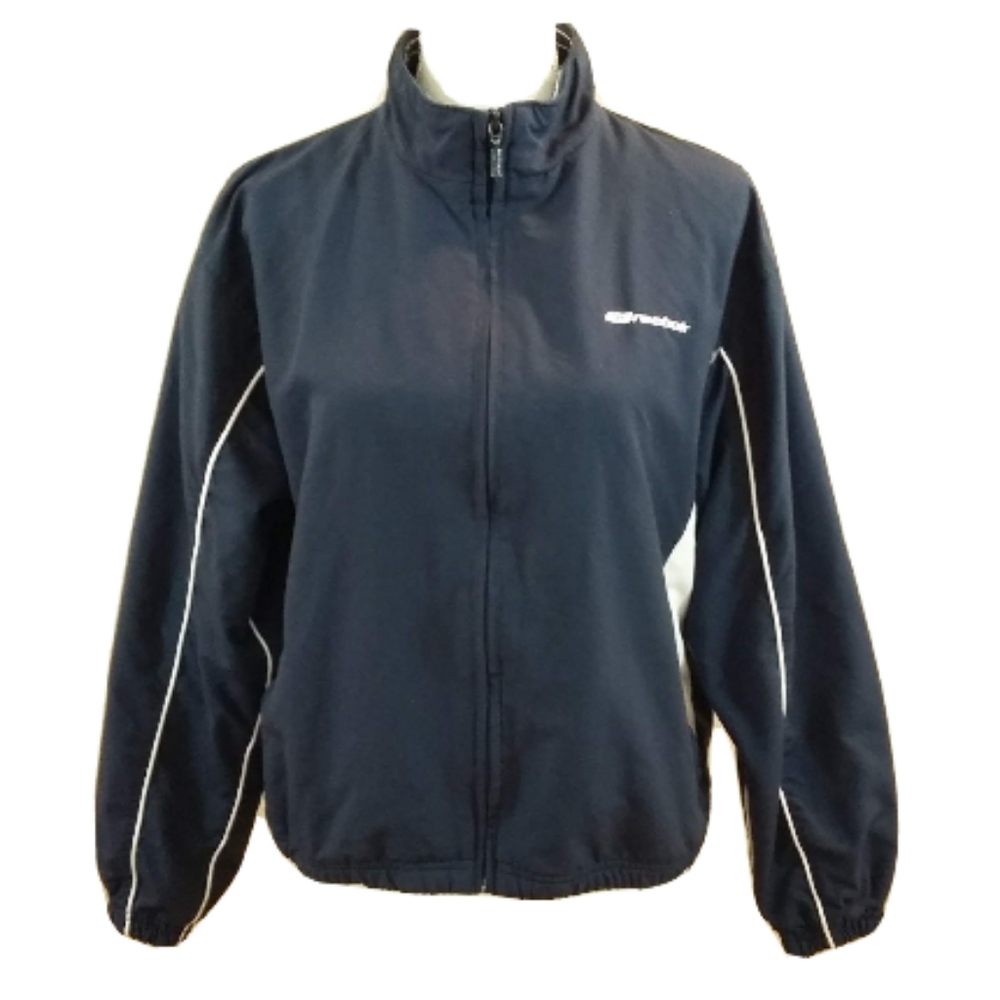 Reebok M Blue Long Sleeve Zip up Activewear Jacket